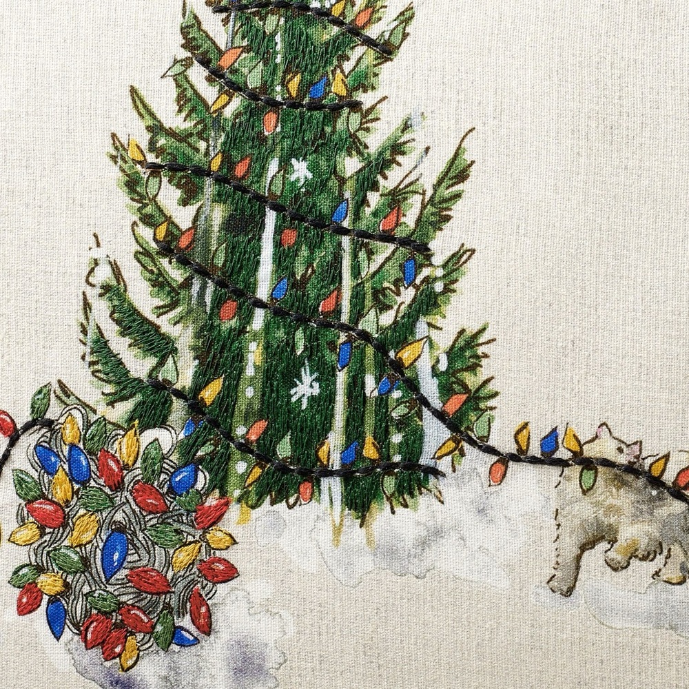Pottery Barn National Lampoons Christmas Vacation Lumbar Pillow Cover BNWT - Picture 2 of 2